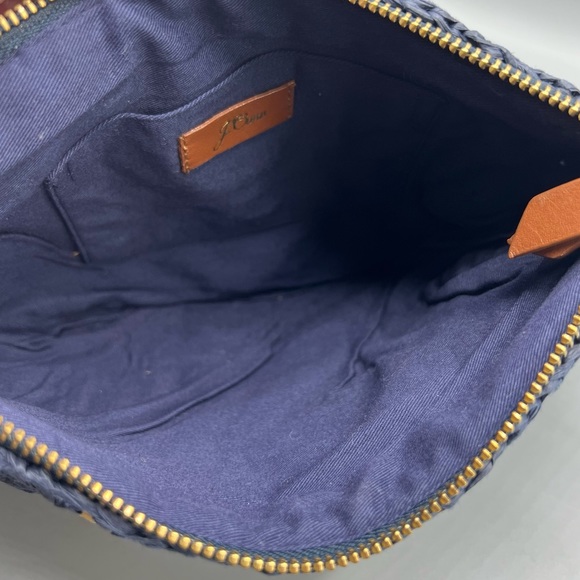 J. Crew Bags J Crew Raffia Woven Clutch Poshmark